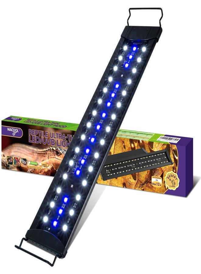 WACOOL TERRA Dimming LED UVB Reptile Light, 24“ LED Reptile Light Bar with Tropical & Desert Modes Switchable and 3 Light Modes, UVB10.0 - Image 1